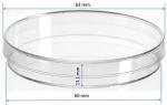 Sterile Polystyrene Petri Dishes with Lids, 60mm