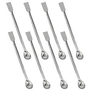 8PCS Stainless Steel Double End Lab Mixing Spoons