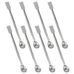 8PCS Stainless Steel Double End Lab Mixing Spoons