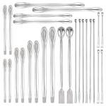 OLYCRAFT 26PCS Stainless Steel Lab Spatula Set