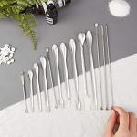 OLYCRAFT 26PCS Stainless Steel Lab Spatula Set