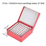Centrifuge Tube Freezer Storage Box with 81 Wells