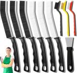 10-Piece Crevice Cleaning Brush Set with Scraper