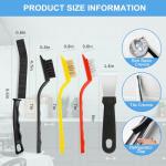 10-Piece Crevice Cleaning Brush Set with Scraper