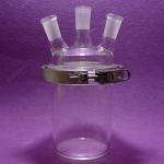 24/40 3-Neck Glass Cylinder Reactor, 1000mL