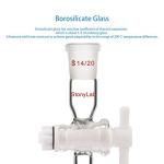StonyLab Glass Vacuum Flow Control Adapter with Stopcock