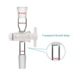 StonyLab Glass Vacuum Flow Control Adapter with Stopcock