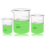 3-Piece Low Form Glass Beaker Set
