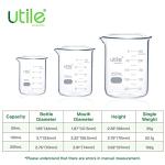 3-Piece Low Form Glass Beaker Set