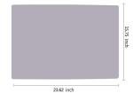 Extra Large Gray Silicone Table Mat 23.62" x 15.75