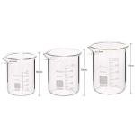 Boro3.3 Griffin Low Form Glass Beaker Set