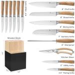 Kangdelun Natura 15-Piece Ultra Sharp Knife Set