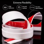 Door Draft Stopper Seal for All Doors – White