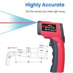 Digital Infrared Thermometer with Adjustable Emissivity