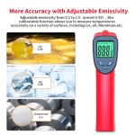 Digital Infrared Thermometer with Adjustable Emissivity