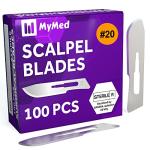 MyMed #20 Disposable Sterile Scalpel Blades - 100 Pack