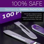 MyMed #20 Disposable Sterile Scalpel Blades - 100 Pack