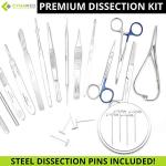 20-Piece Dissection Kit for Biology and Veterinary Students