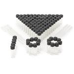 4ml Clear Glass Vials with Screw Caps - 100pcs