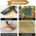 Heat Resistant Adhesive Tape for Electronics - 3 Rolls