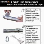 High Heat Resistant Aluminum Foil Tape Roll 2"x25