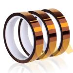 High Temperature Heat Resistant Polyimide Tape - 3 Rolls