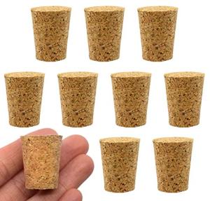 EISCO 10PK Size #8 Tapered Cork Stoppers