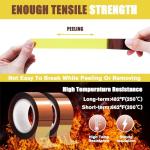 MEBMIK 20mm Heat Resistant Tape - 2 Rolls