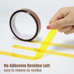 High Temperature Heat Resistant Polyimide Tape - 3 Rolls