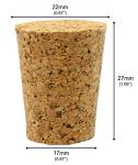 EISCO 10PK Size #8 Tapered Cork Stoppers
