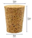 EISCO Size #2 Tapered Cork Stoppers - 10 Pack