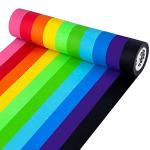 Rainbow Colored Masking Tape – 10 Roll Pack