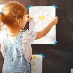 Light Blue 3/4 Inch Decorative Masking Tape Roll