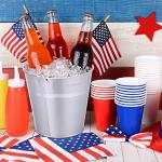24 Pcs Metal Ice Buckets for Parties