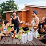 24 Pcs Metal Ice Buckets for Parties