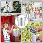 24 Pcs Metal Ice Buckets for Parties
