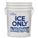 5 Gal. White Plastic Bucket for Ice