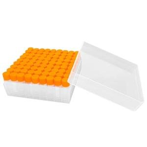 81Pcs 2ml Plastic Cryo Tubes with Screw Caps