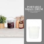 1L Clear Plastic Ice Cream Buckets with Lids - 10 Pcs