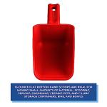 Vikan Remco 16 oz Red Plastic Hand Scoop