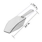 12 Pack Clear Acrylic Scoops - 6.5" Size