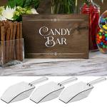 12 Pack Clear Acrylic Scoops - 6.5" Size