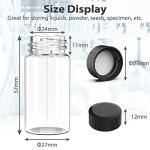 100 Pack 20ml Glass Sample Vials with Caps