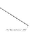 304 Stainless Steel Capillary Tube, 0.8mm OD, 4pcs