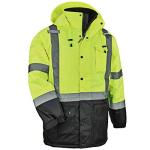 Reflective Winter Safety Jacket - ANSI Compliant, Large