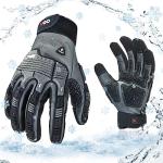 Coldproof Impact Leather Gloves for Winter Work