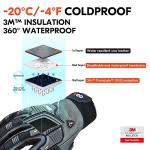 Coldproof Impact Leather Gloves for Winter Work