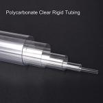 2pcs Clear Rigid Plastic Tubing 4mm ID x 6mm OD