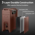4 Pack Insulated 5 Gallon Beverage Dispenser
