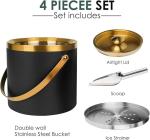 3L Insulated Stainless Steel Ice Bucket Set